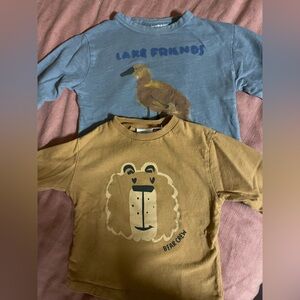 Zara Bundle • 12-18 month • long sleeve animal graphic tees